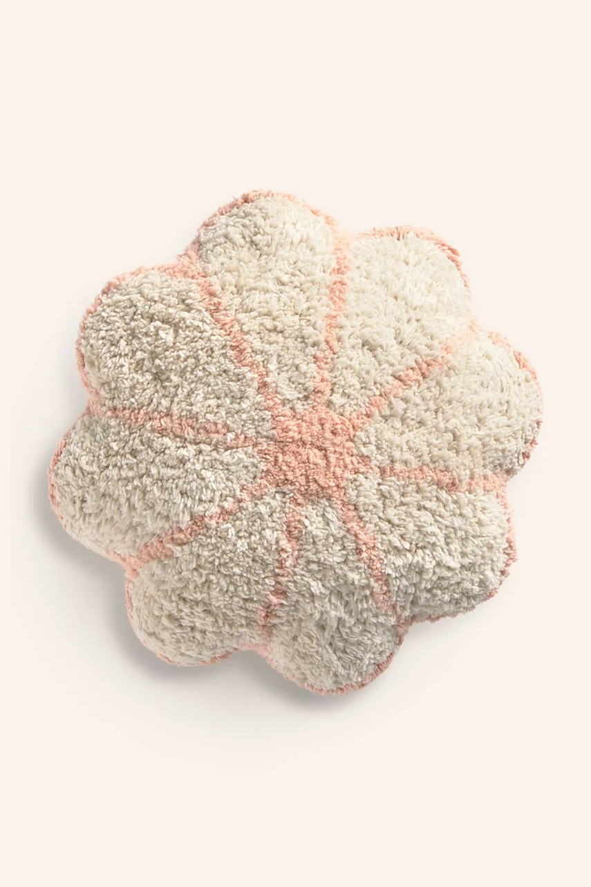 Calma House pernă decorativă din bumbac Camp 32 x 32 cm culoarea bej