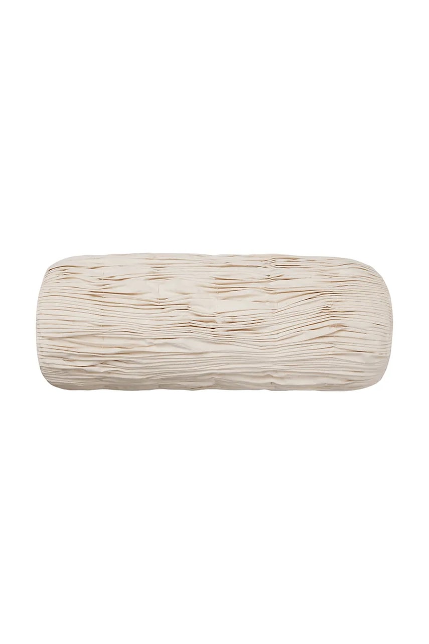 ferm LIVING pernă decorativă din bumbac Falda 60 x 20 cm culoarea bej