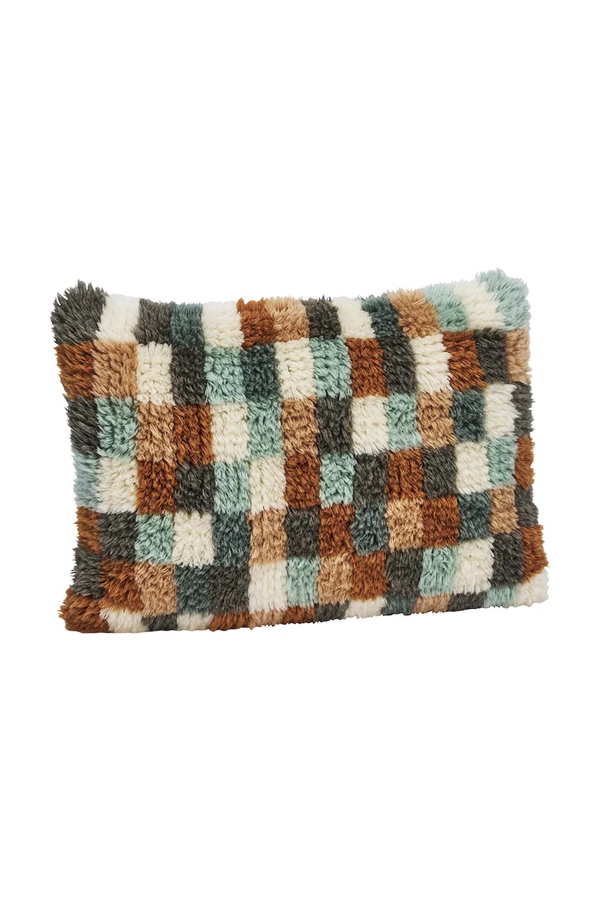 Madam Stoltz față de pernă decorativă din lână 40 x 60 cm culoare multicoloră