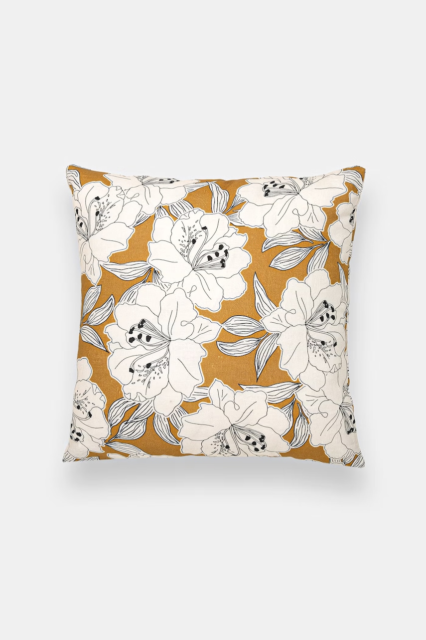 Levně Inne povlak na polštář s dekorací s lnem 45 x 45 cm