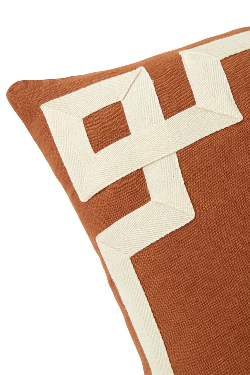 Διακοσμητική μαξιλαροθήκη από λινό Olivier Desforges ACHILLE Caramel 45 x 45 cm φωτογραφία