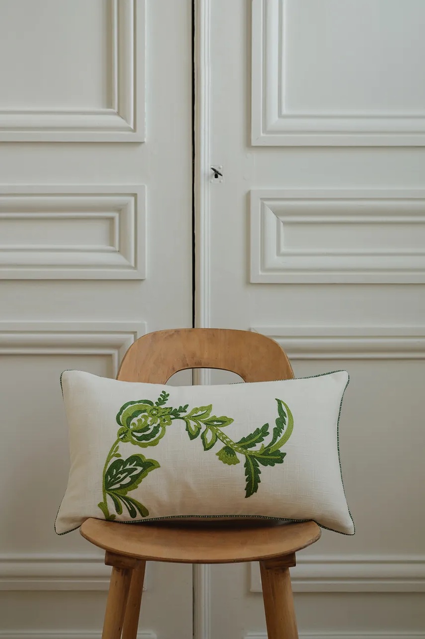 Διακοσμητική βαμβακερή μαξιλαροθήκη Olivier Desforges GIRANDOL Palme 33 x 57 cm φωτογραφία