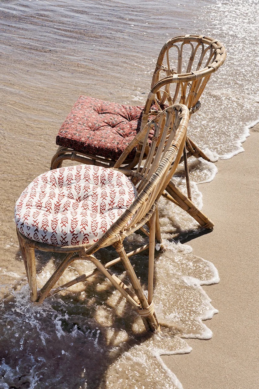 Dekorativní bavlněný polštář na židli Madam Stoltz 45 cm