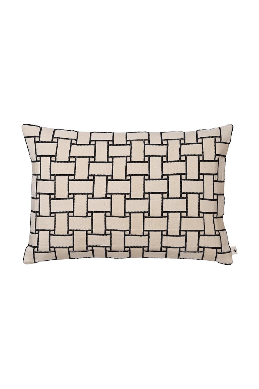 Levně Ferm Living Polštář s dekorací bavlněný 40 x 60 cm