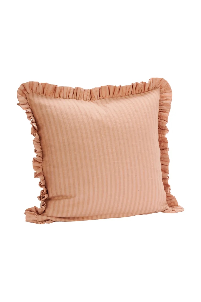 Madam Stoltz Povlak na polštář s dekorací bavlněný 50 x 50 cm