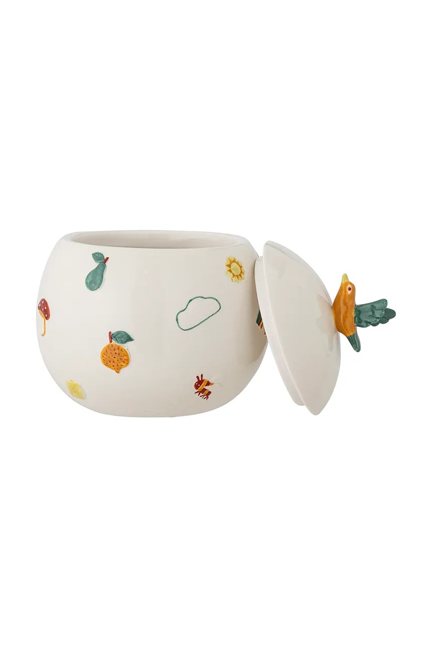 Стеклянная банка Bloomingville Agnes цвет белый