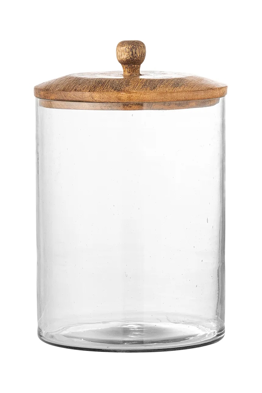 Bloomingville recipient cu capac Mariola 15 x 20 cm culoarea transparent