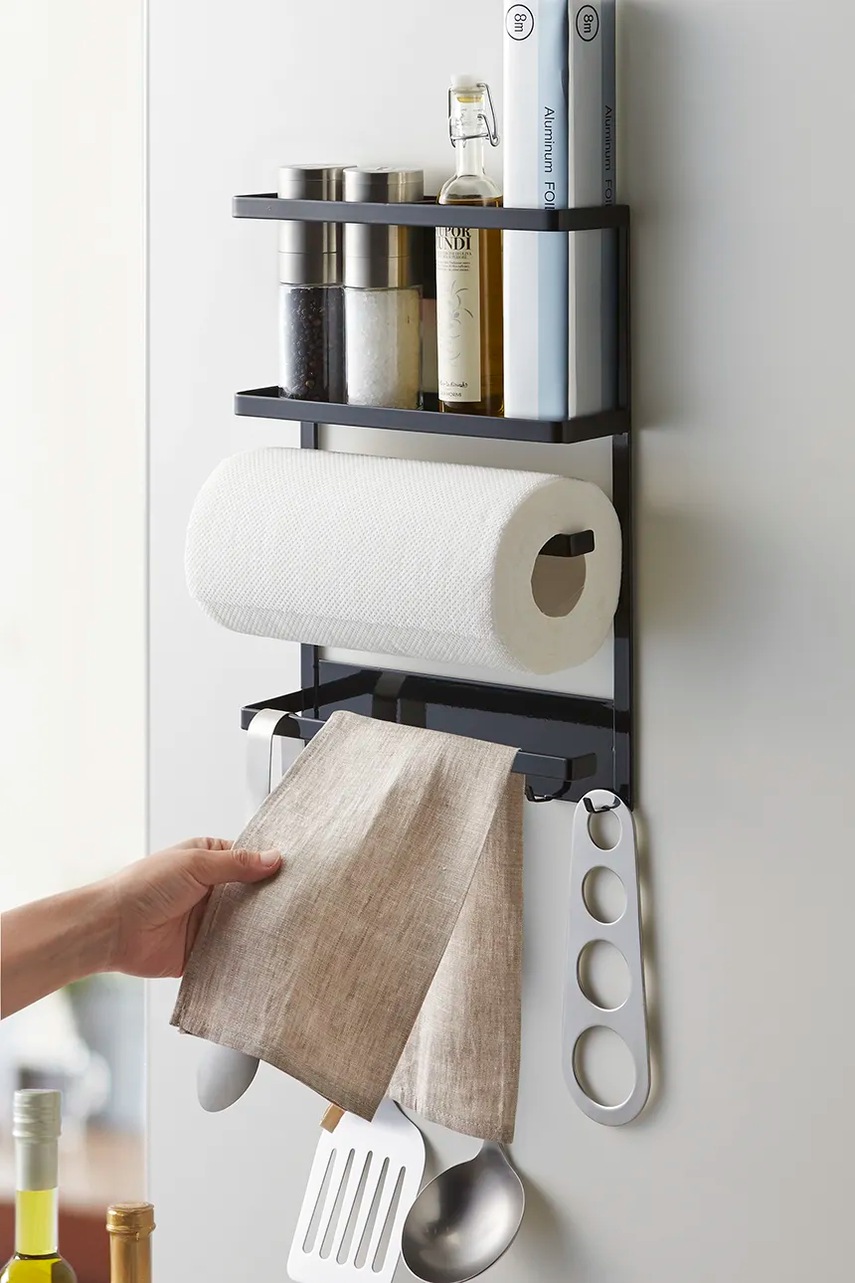 Μαγνητικό ράφι Yamazaki Tower χρώμα: μαύρο φωτογραφία