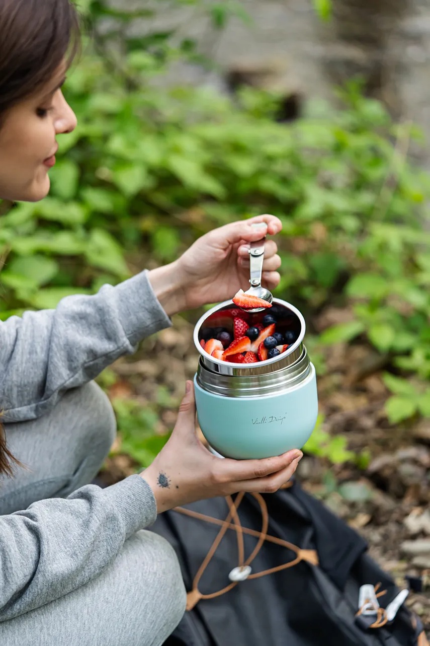 Θερμός με δοχείο και κουτάλι Vialli Design Fuori 680 ml φωτογραφία