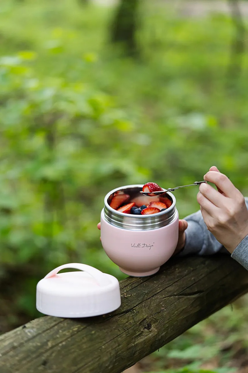 Θερμός με δοχείο και κουτάλι Vialli Design Fuori 680 ml φωτογραφία