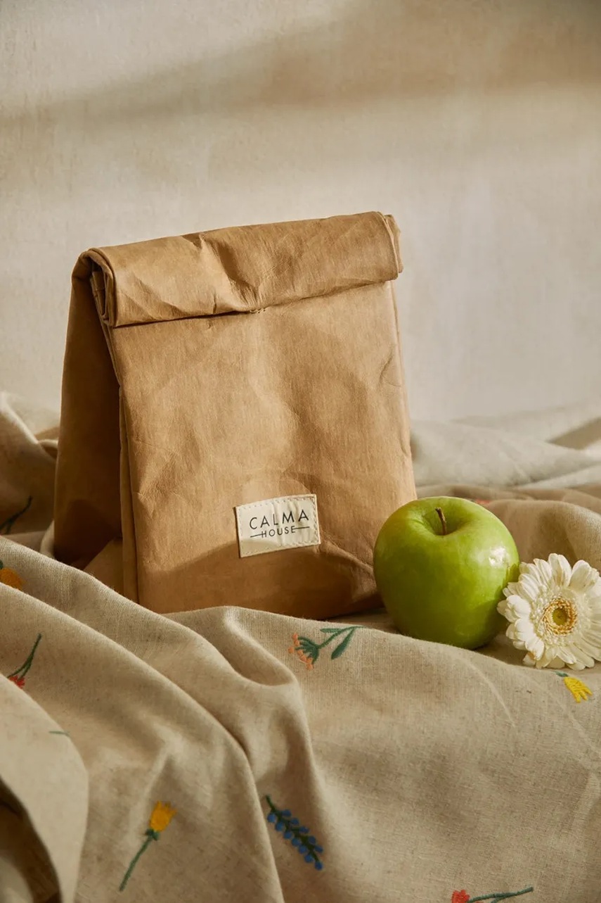 Ισοθερμική τσάντα γεύματος Calma House 17x14x30,5 cm χρώμα: μπεζ φωτογραφία