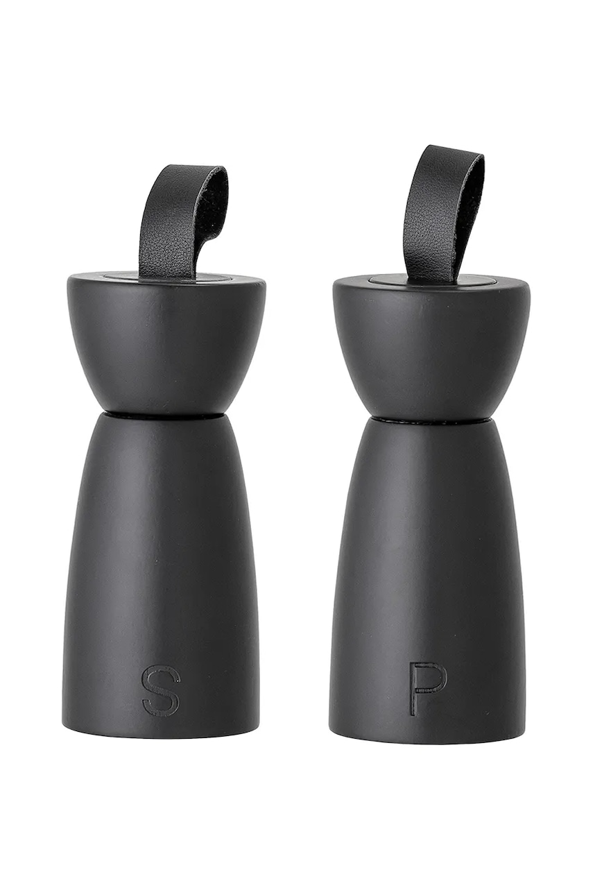 Bloomingville set de râșnițe de sare și piper Hanif culoarea negru