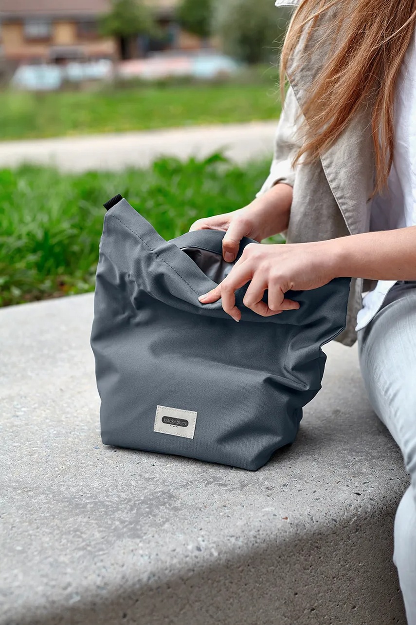 Τσάντα γεύματος Black and Blum χρώμα: γκρι φωτογραφία