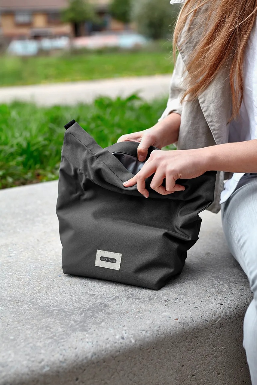 Τσάντα γεύματος Black and Blum χρώμα: μαύρο φωτογραφία