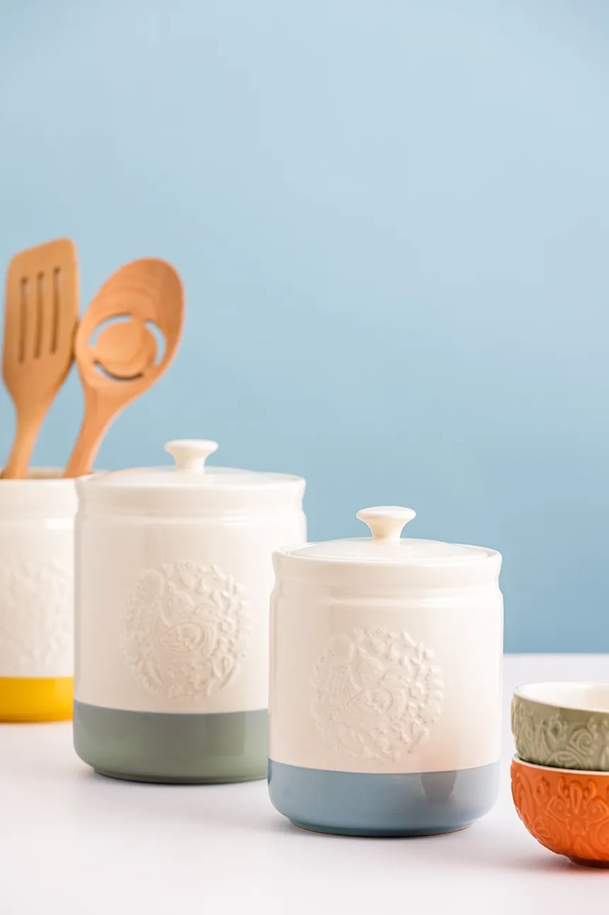 Δοχείο με καπάκι Mason Cash 1 L χρώμα: μπεζ φωτογραφία