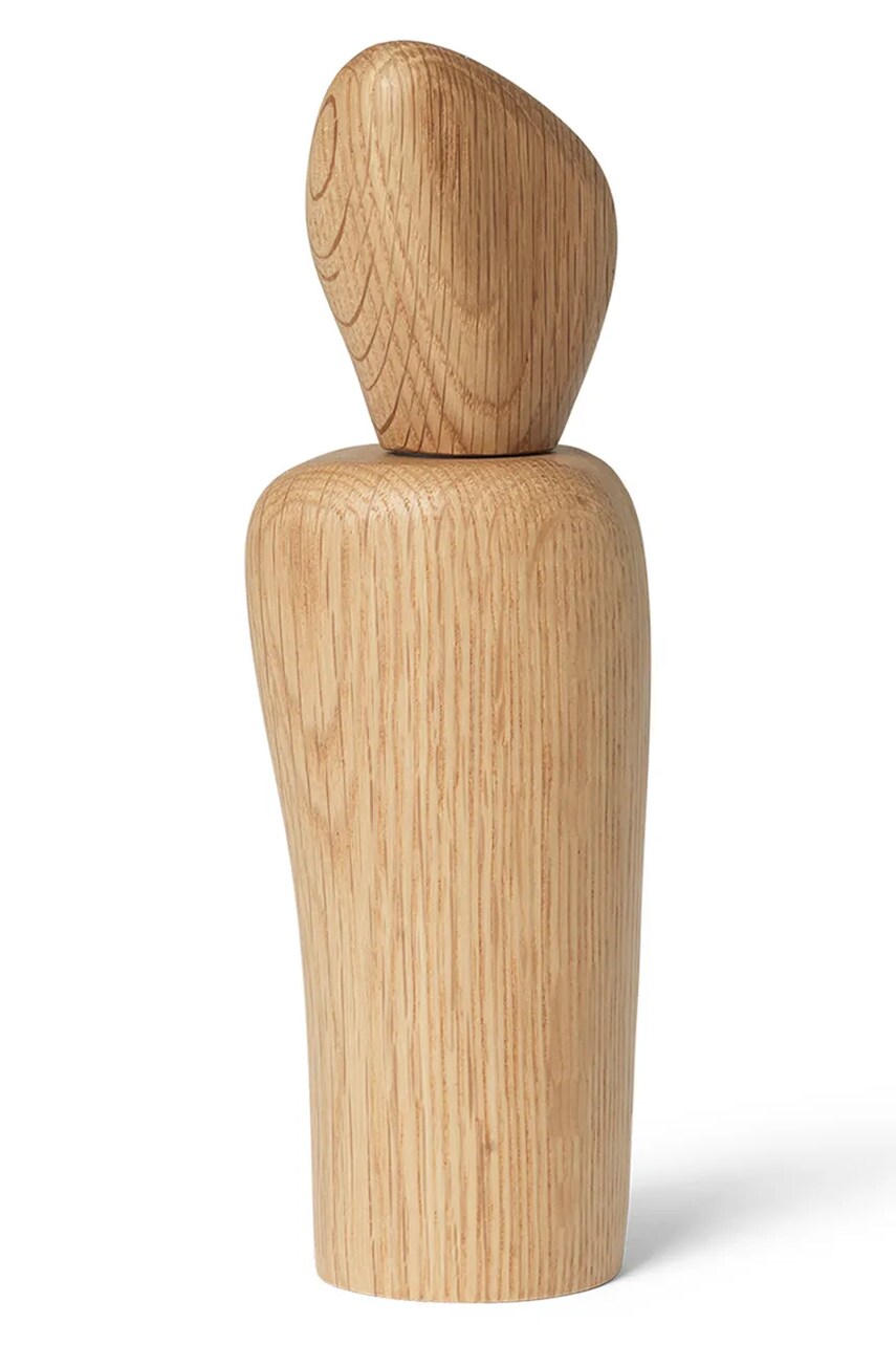 ferm LIVING râșniță manuală Cairn Grinder culoarea bej