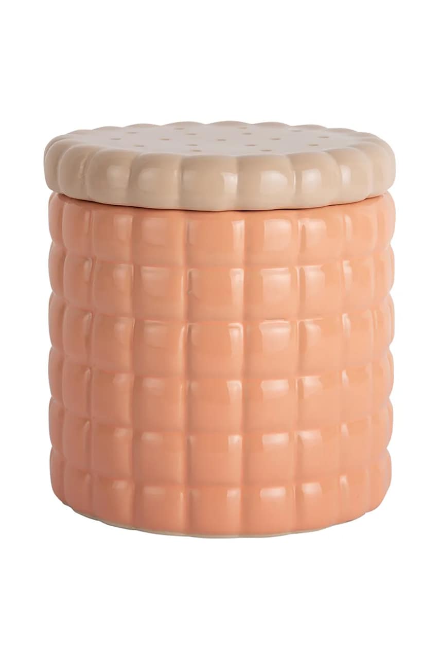 Levně Nádoba s víkem Present Time Jar Biscuit Box 15 cm oranžová barva