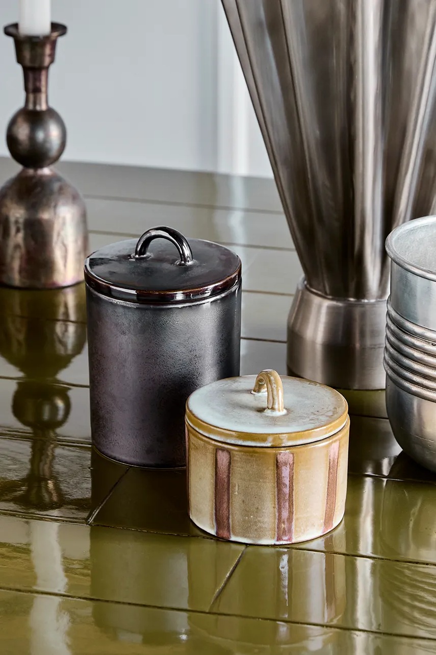 Σετ δοχείων αποθήκευσης με καπάκι House Doctor HDTallic 9 cm φωτογραφία