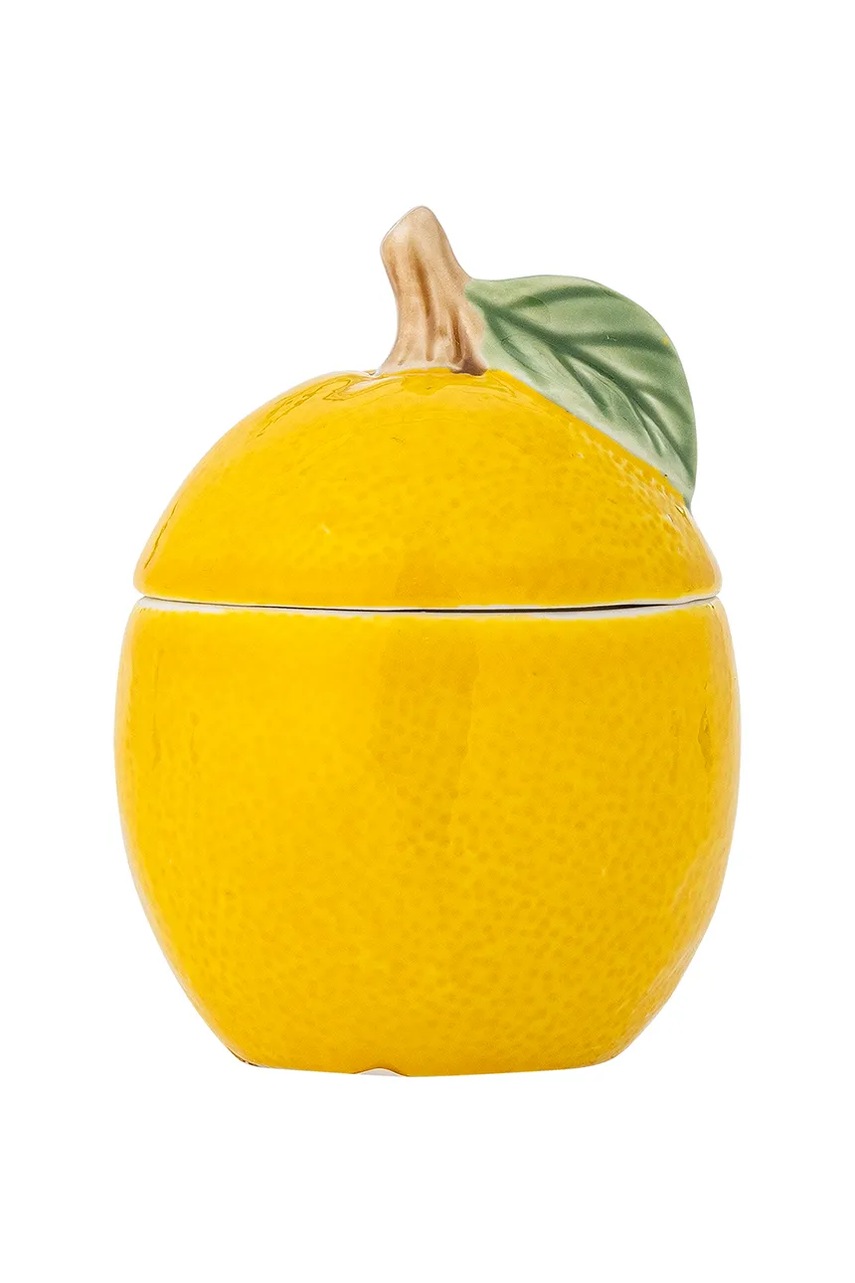 Bloomingville recipient cu capac Limone 220 ml culoarea galben