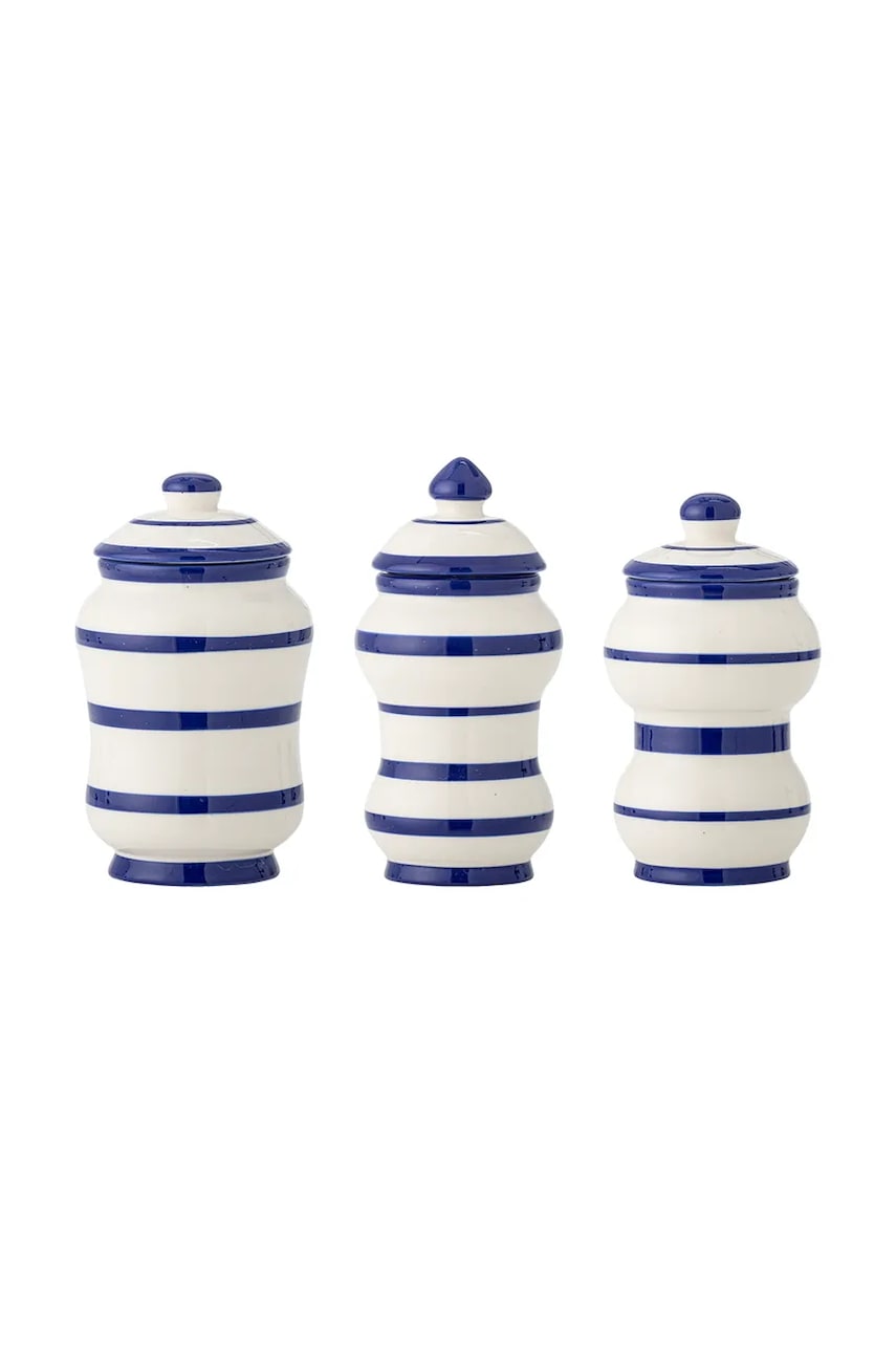 Δοχείο με καπάκι Bloomingville Maynard 525 / 370 / 325 ml 3-pack