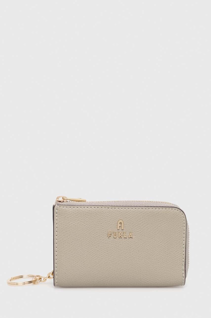 

Кожаный чехол для ключей Furla цвет серый