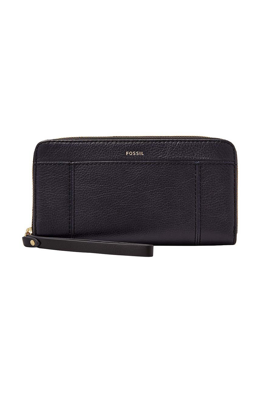 Fossil Portofel De Piele Femei, Culoarea Negru