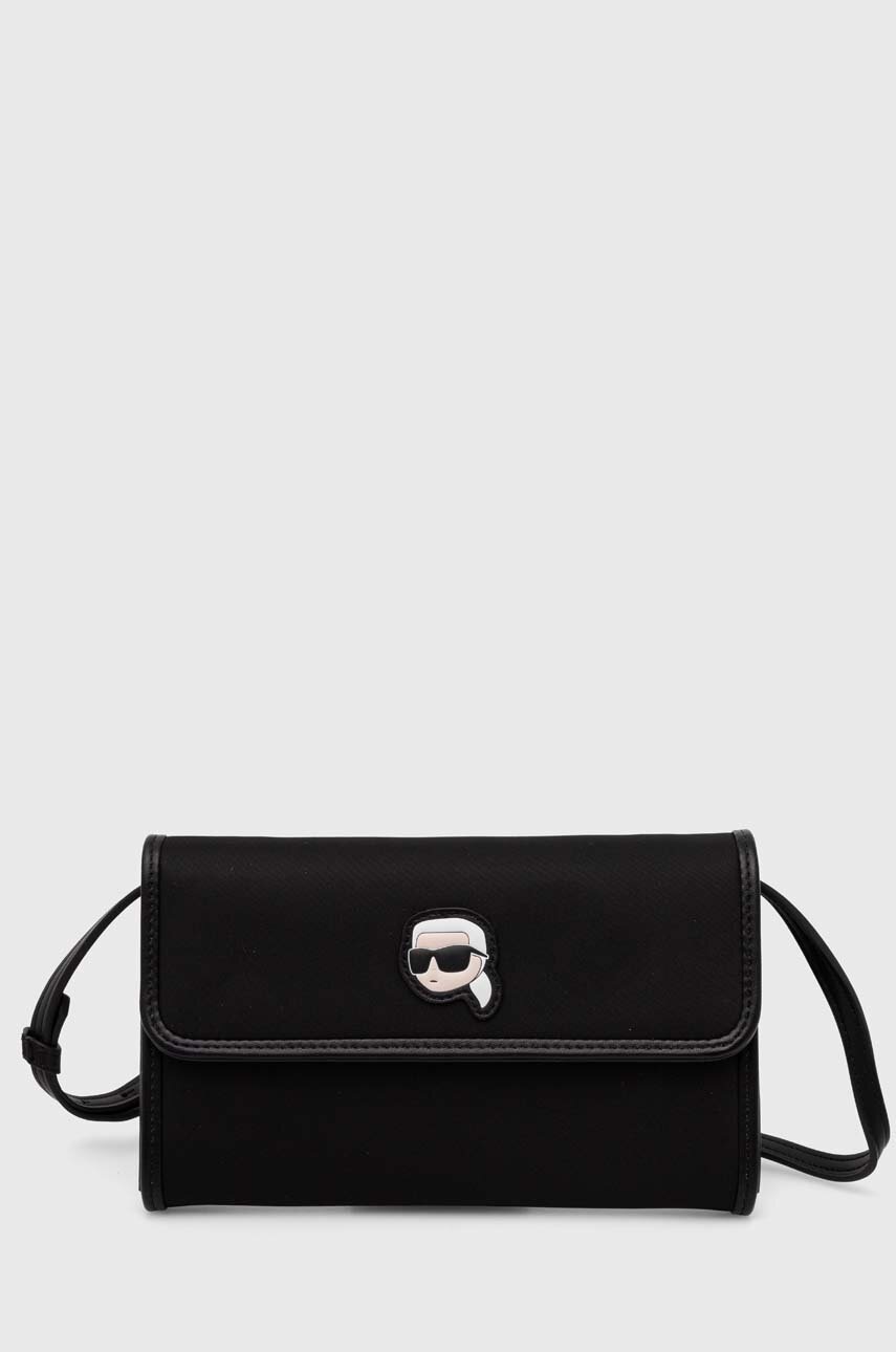 

Портмоне Karl Lagerfeld дамски в черно 245W3218, Черен