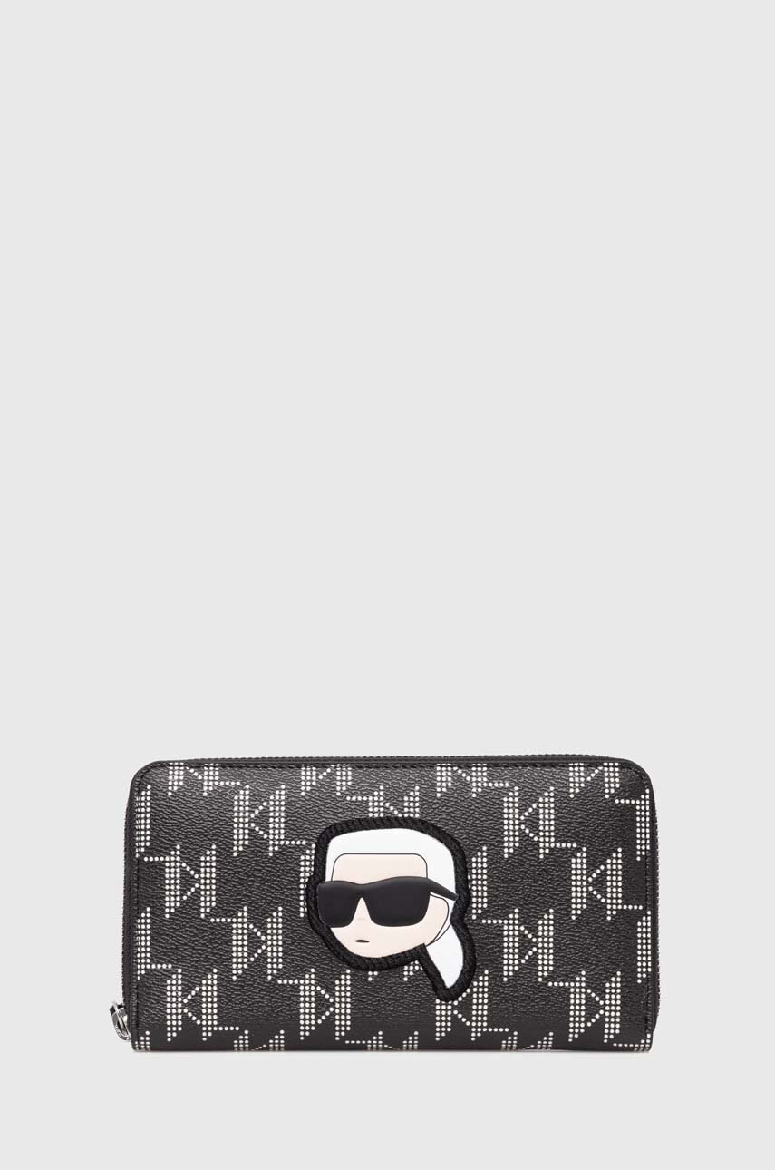 

Портмоне Karl Lagerfeld дамски в черно 245W3221, Черен