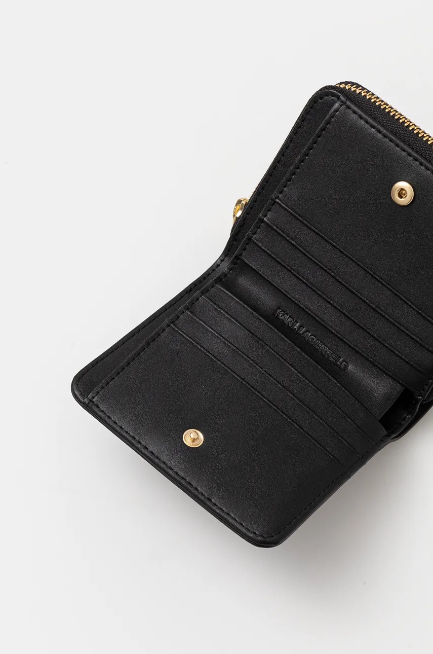 Гаманець Karl Lagerfeld жіночий колір чорний 246W3205 