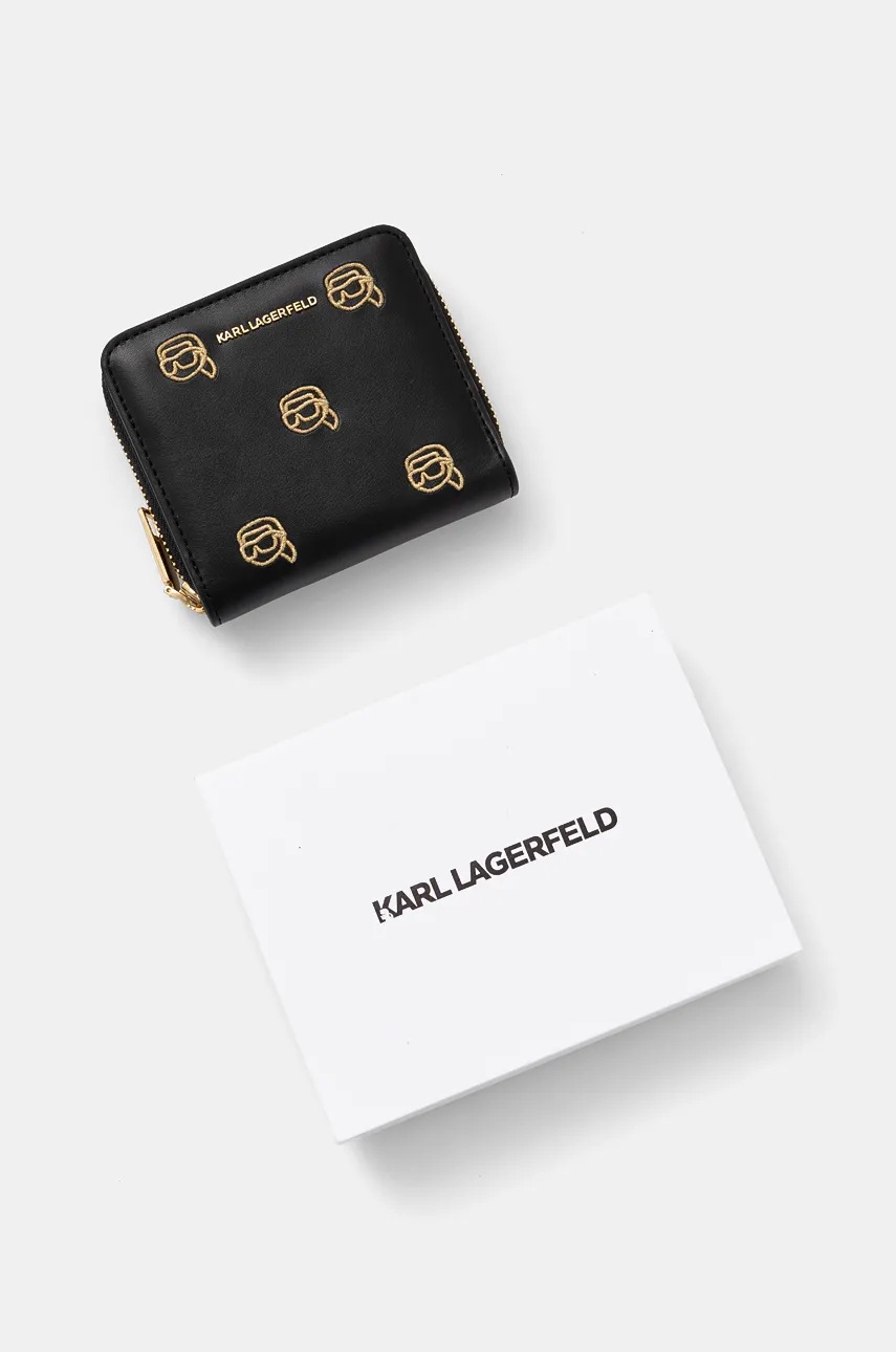 Гаманець Karl Lagerfeld жіночий колір чорний 246W3205 