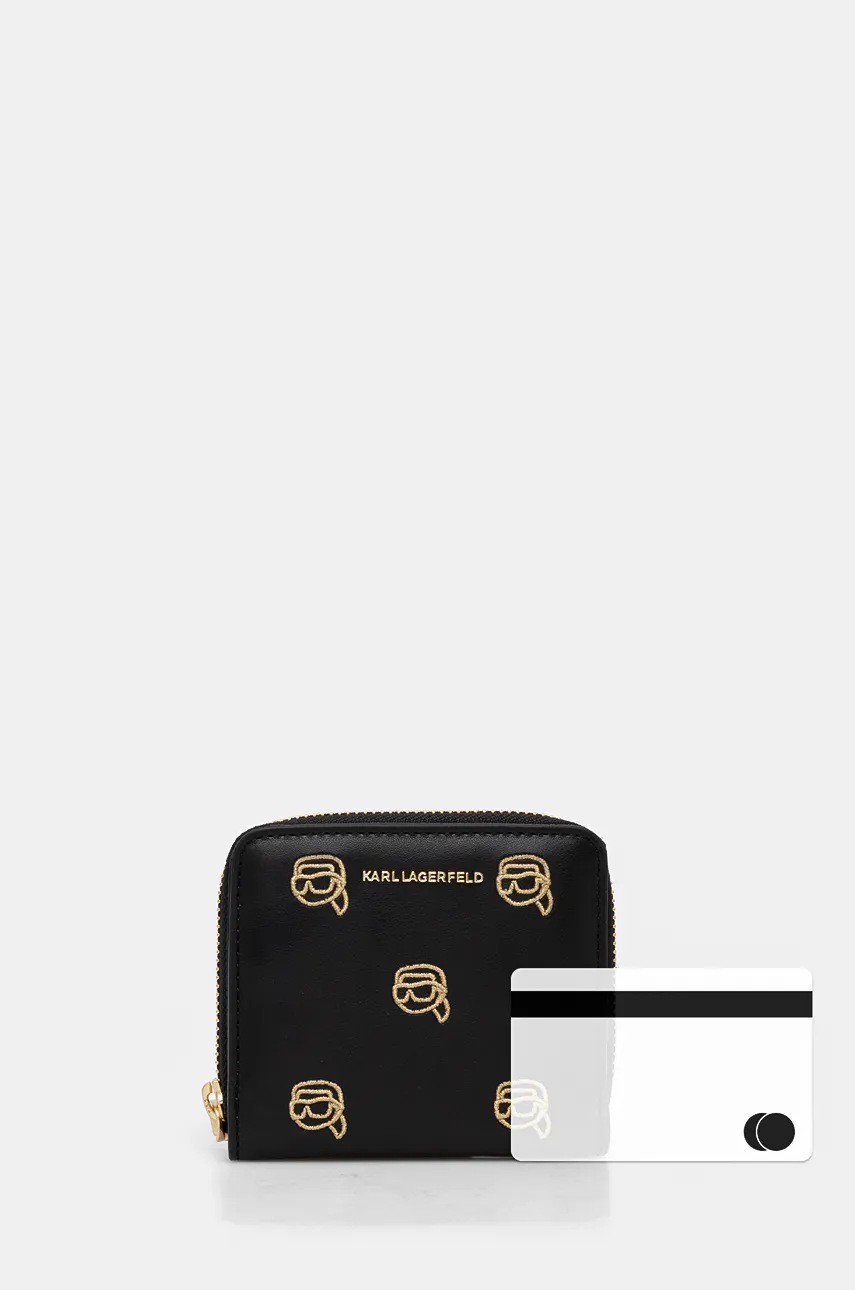 Гаманець Karl Lagerfeld жіночий колір чорний 246W3205 