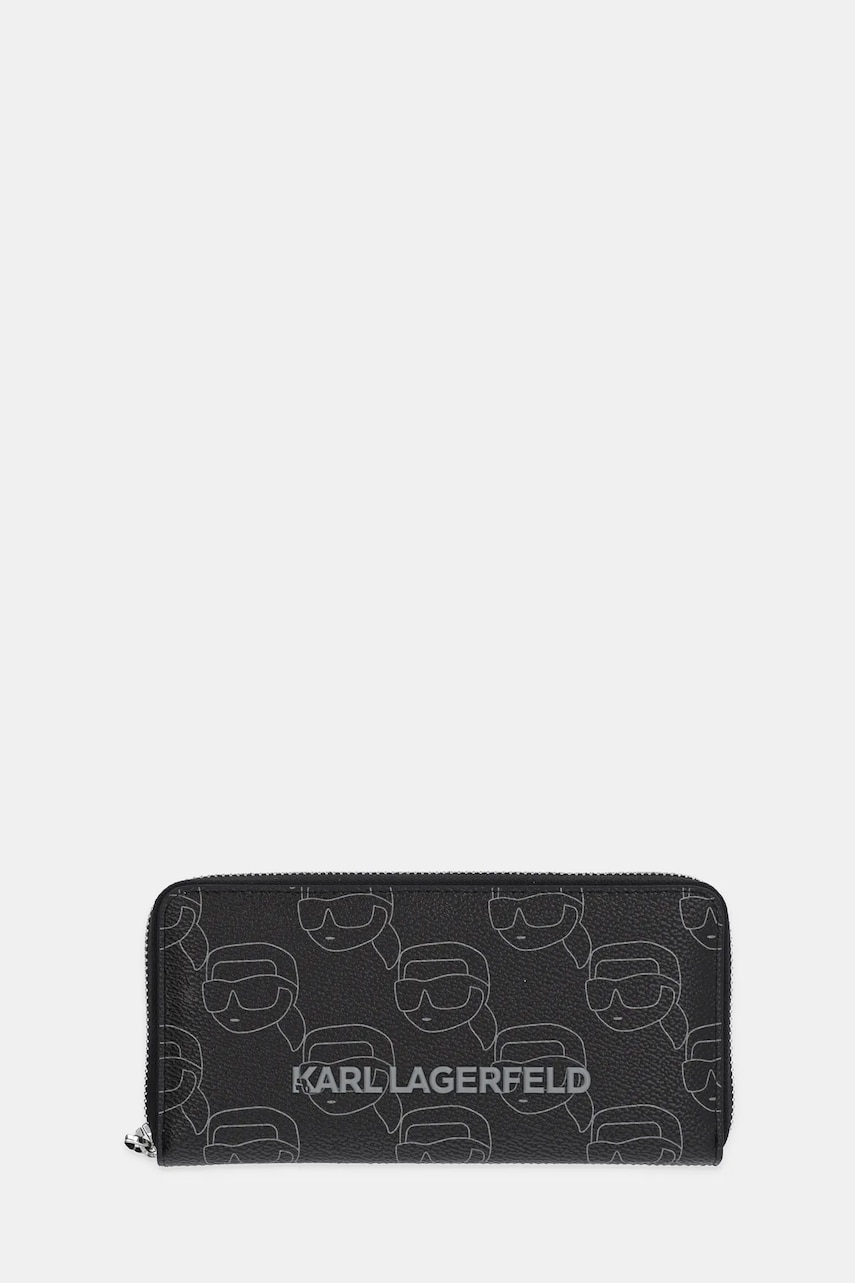 Karl Lagerfeld portofel femei, culoarea negru, A1W32044 Karl Lagerfeld portofel femei, culoarea negru, A1W32044