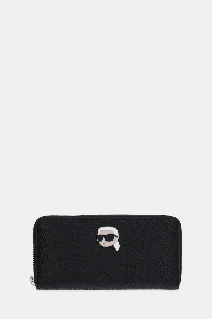 Karl Lagerfeld portofel femei, culoarea negru, A1W32124 Karl Lagerfeld portofel femei, culoarea negru, A1W32124