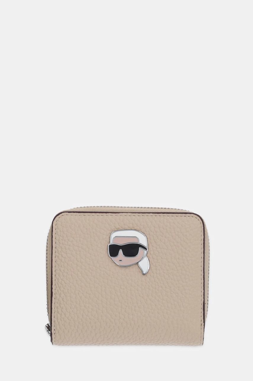 Karl Lagerfeld portofel femei, culoarea bej, A1W32126