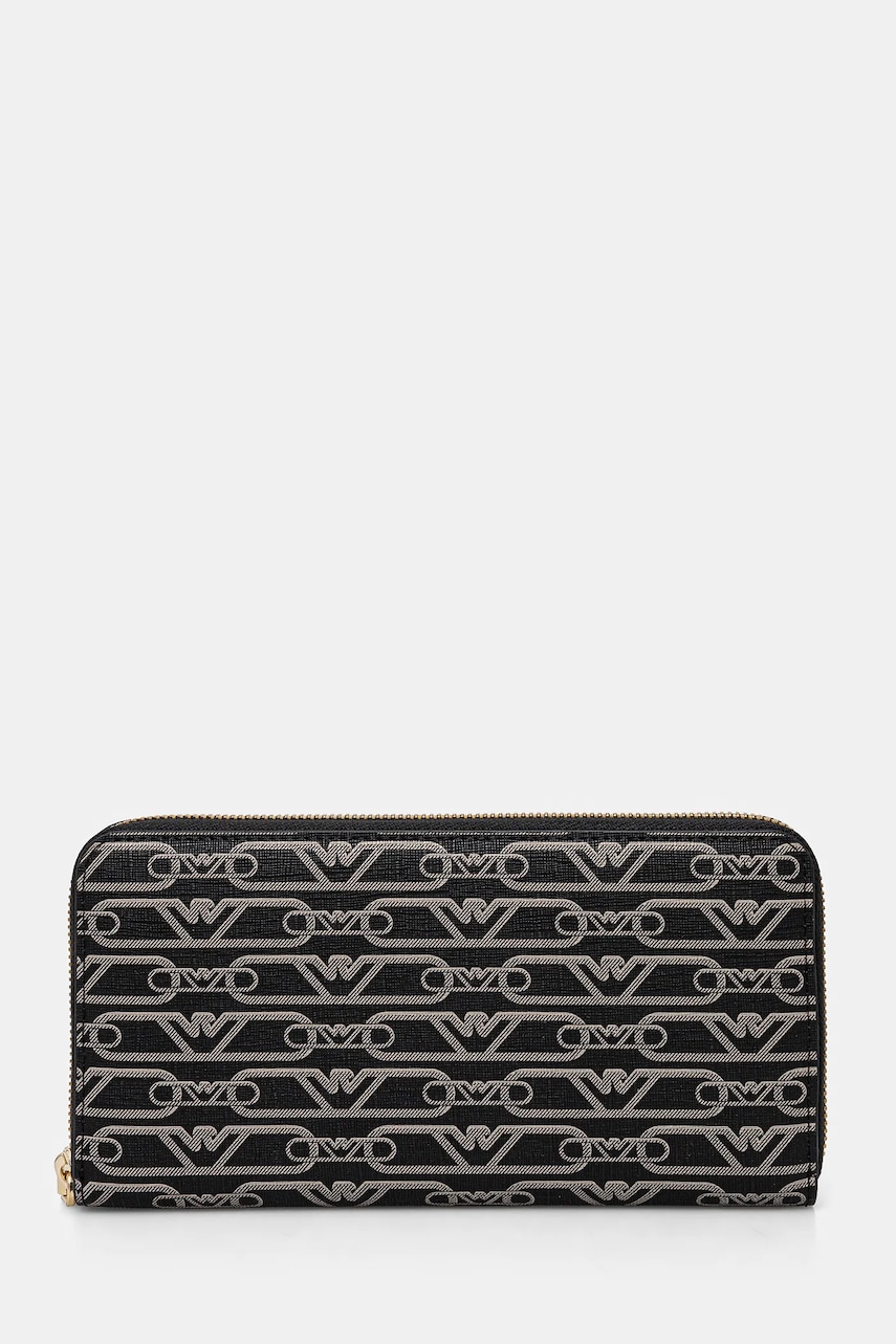 Emporio Armani portofel femei, culoarea negru, EW000366 AF11951