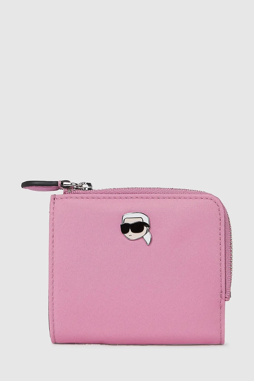 Karl Lagerfeld portofel culoarea roz, A4W32012