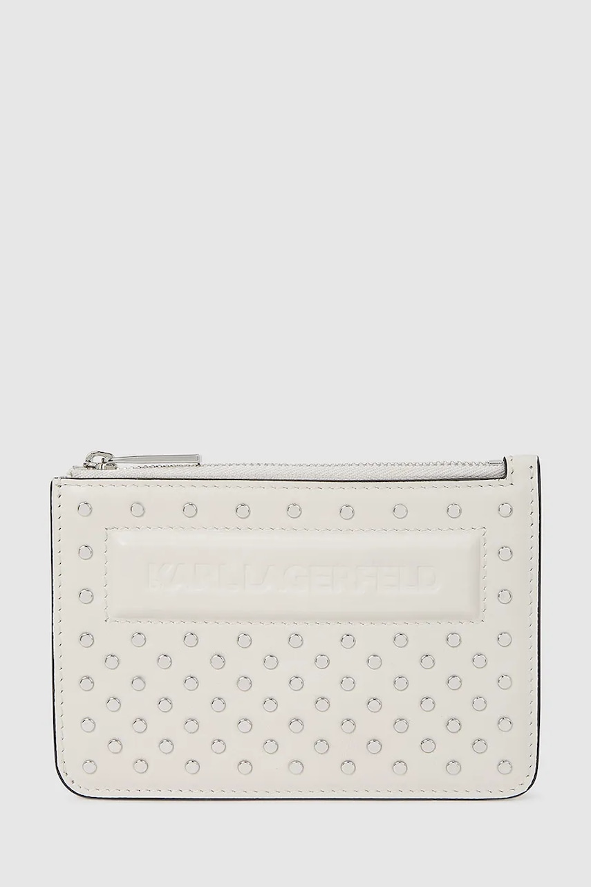 Karl Lagerfeld portofel de piele culoarea bej, A4W32028