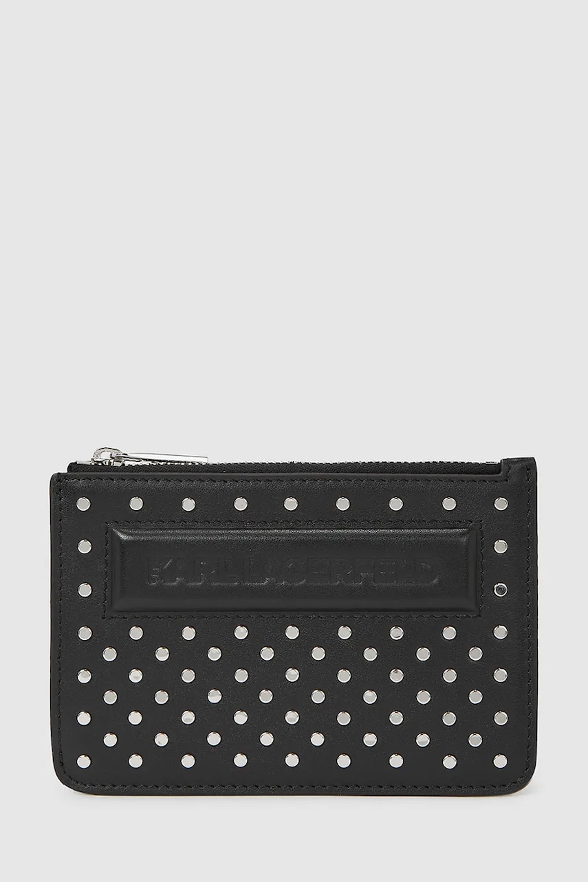 Karl Lagerfeld portofel de piele culoarea negru, A4W32028