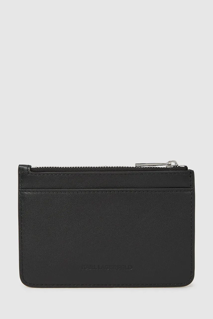 Кожаный кошелек Karl Lagerfeld цвет чёрный A4W32028