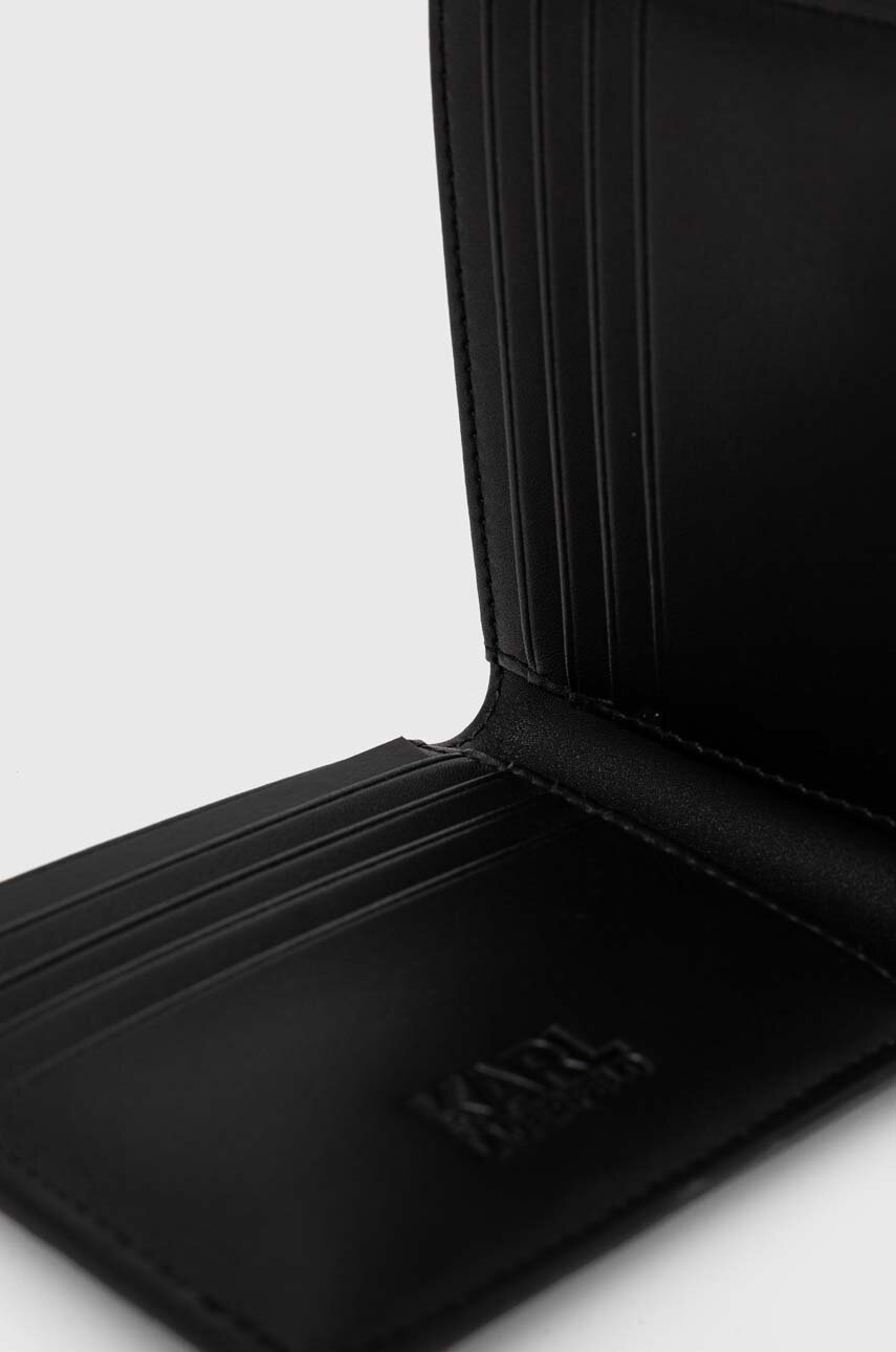 Πορτοφόλι Karl Lagerfeld χρώμα: μαύρο φωτογραφία