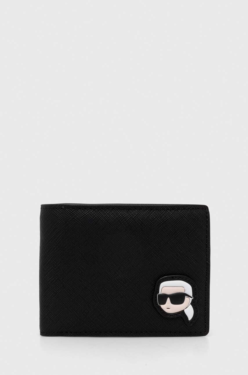 

Портмоне Karl Lagerfeld мъжки в черно 245M3202, Черен