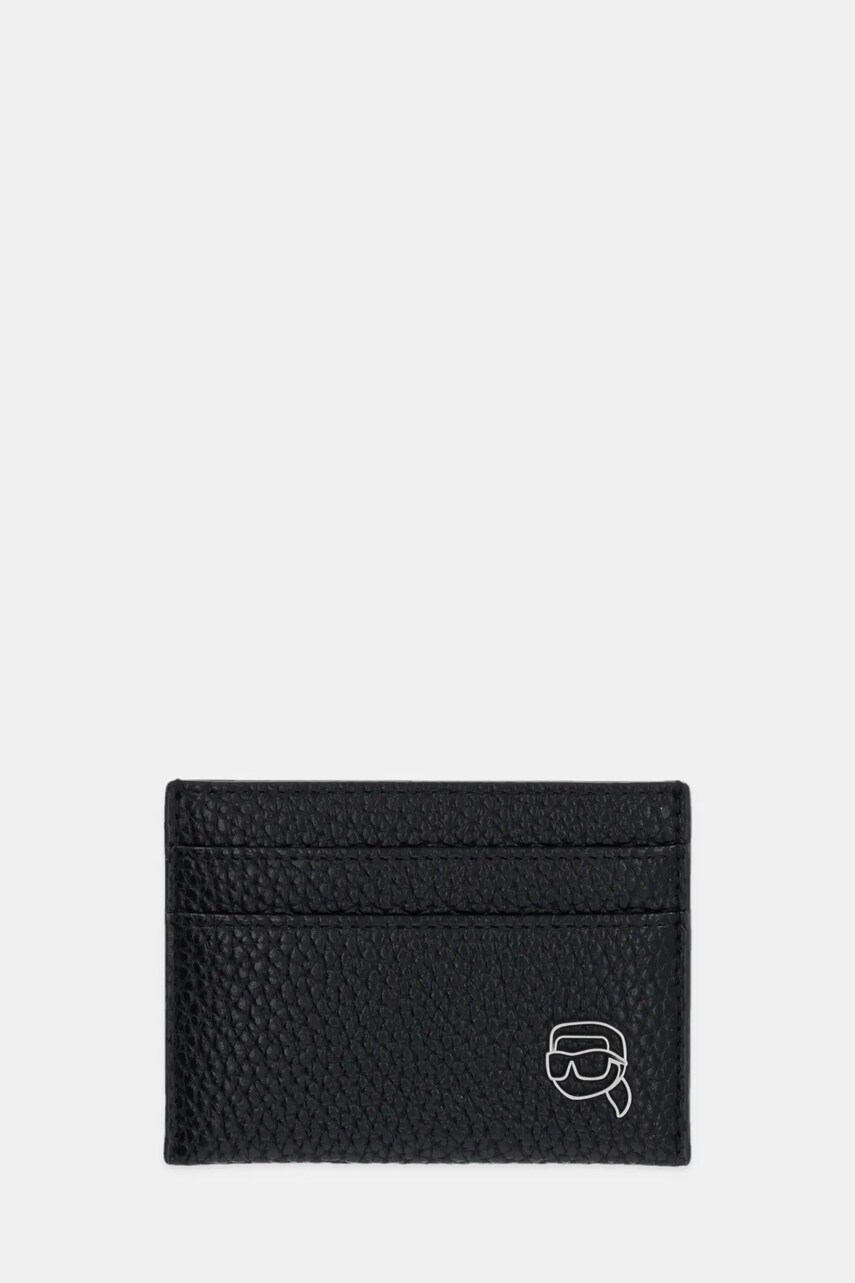 Karl Lagerfeld card-holder K/ICON culoarea negru, A3M32049