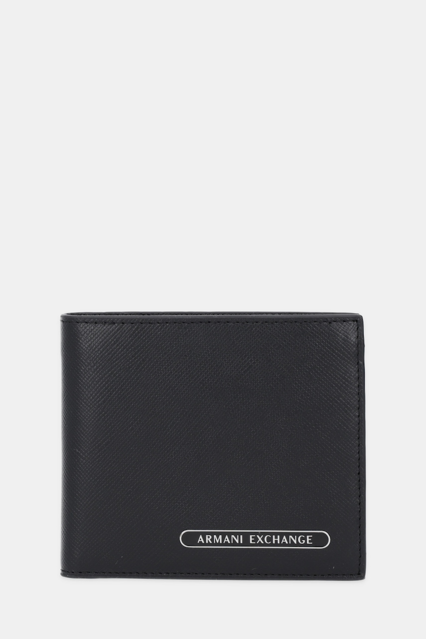 Armani Exchange portofel de piele culoarea negru, XM000167 AF12702