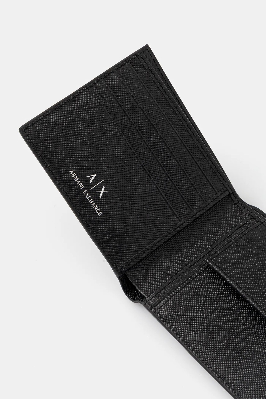 Kožená peněženka + klíčenka Armani Exchange (obrázek 4)