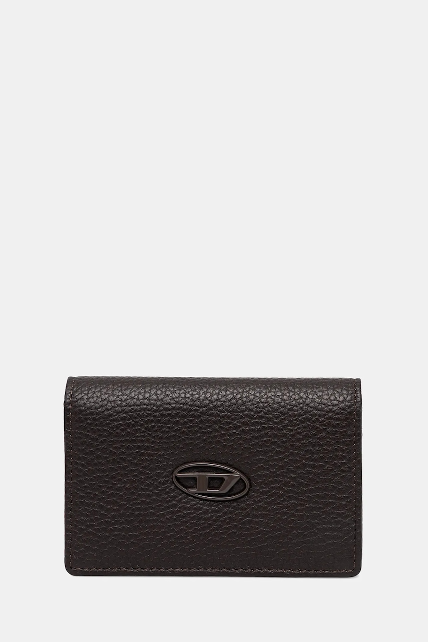 Diesel portofel de piele HISSU EVO HISSU EVO culoarea maro, X10385.P0685