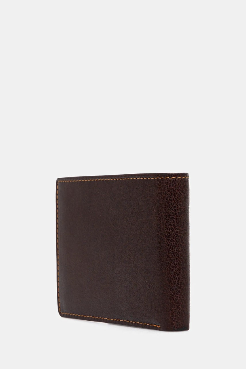 Кожаный кошелек Aeronautica Militare цвет коричневый AM241