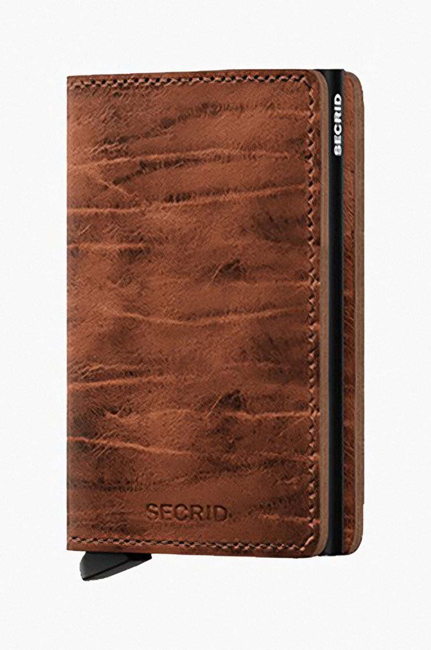 Secrid portofel culoarea bordo, Portfel Secrid Slimwallet Dutch Martin Whiskey SDM-WHISKEY