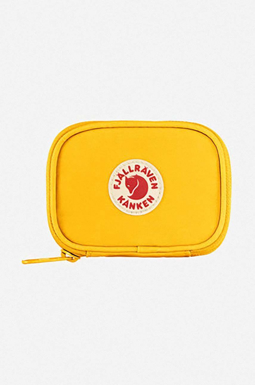Peněženka Fjallraven Kanken žlutá barva, F23780.141-141 - žlutá -  65 % Recyklovaný polyester