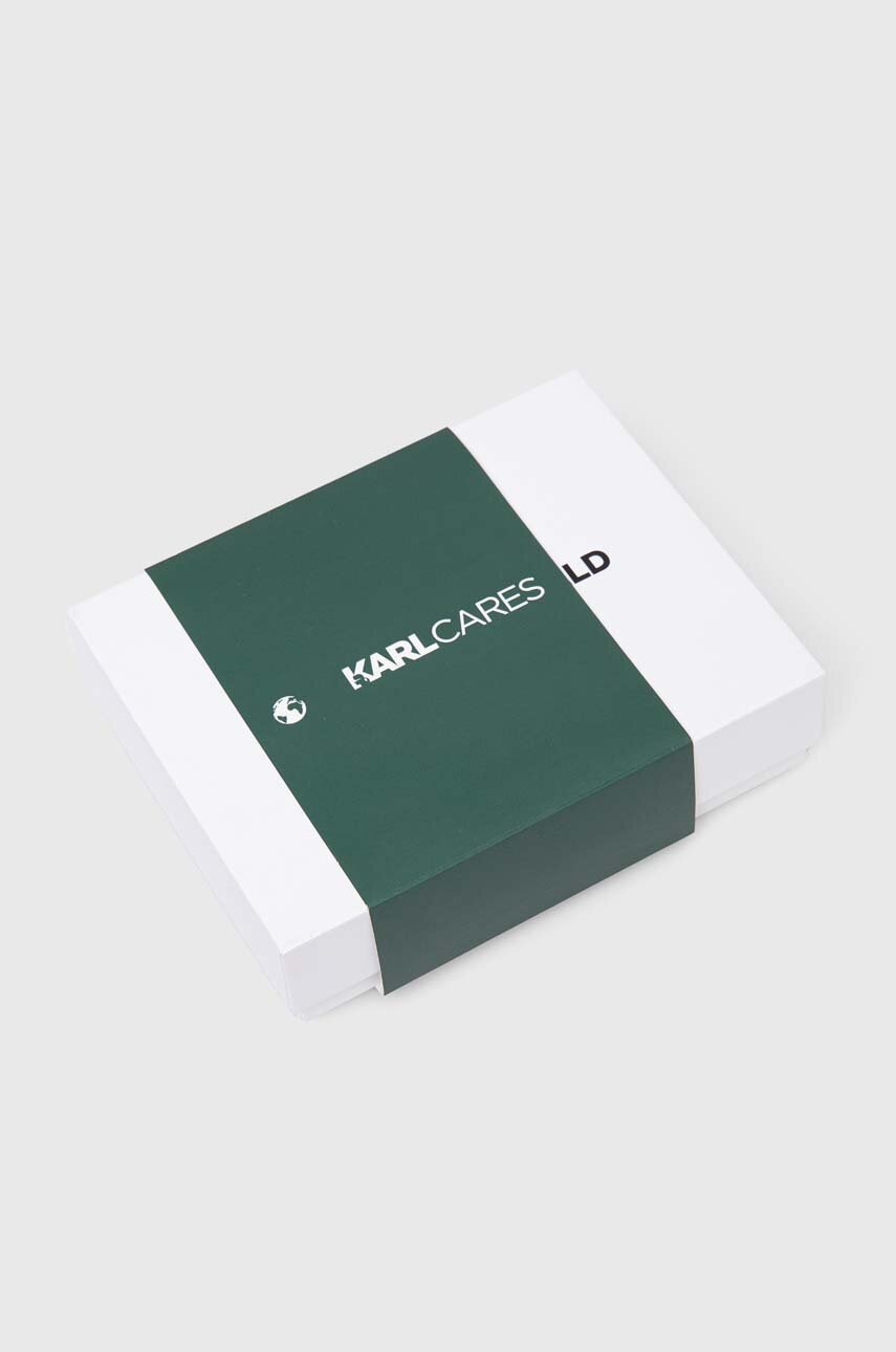 Шкіряний чохол на банківські карти Karl Lagerfeld колір чорний 241W3205 