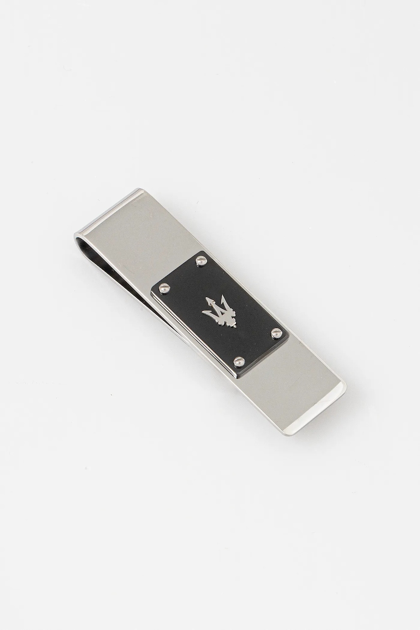 Maserati clips de bani ICONIC culoare argintie JM225AVD93